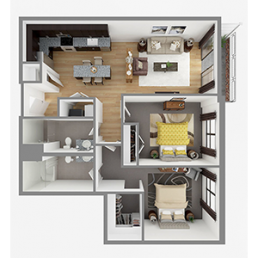 2-bedroom floor plan image