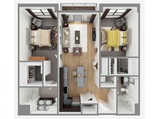 Lot 1105 Floor plan layout